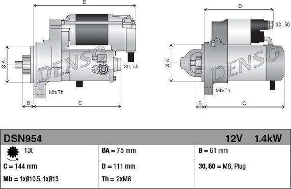 Denso DSN954 - Starter www.molydon.hr