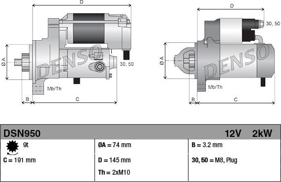 Denso DSN950 - Starter www.molydon.hr