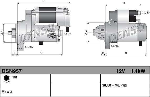 Denso DSN957 - Starter www.molydon.hr