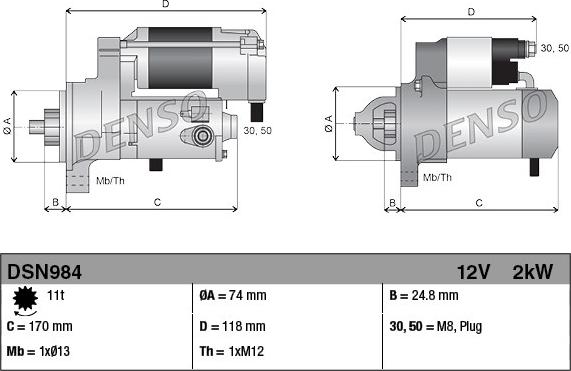 Denso DSN984 - Starter www.molydon.hr