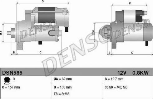 Denso DSN585 - Starter www.molydon.hr