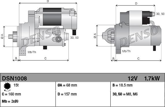 Denso DSN1008 - Starter www.molydon.hr