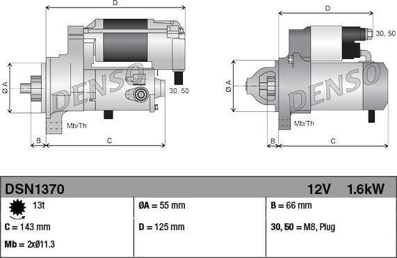 Denso DSN1370 - Starter www.molydon.hr