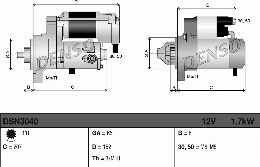 Denso DSN3040 - Starter www.molydon.hr