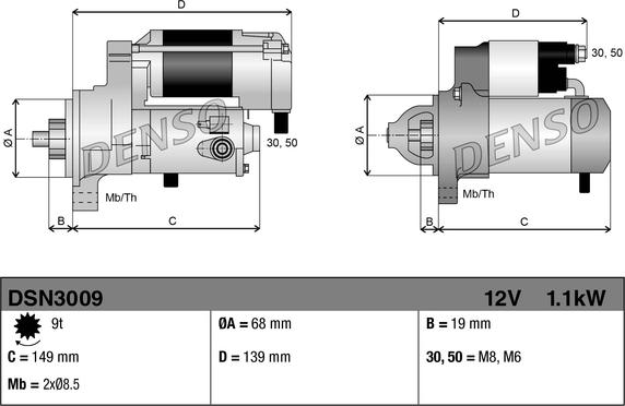 Denso DSN3009 - Starter www.molydon.hr