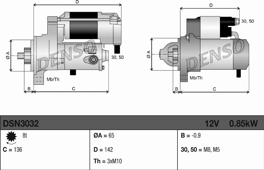 Denso DSN3032 - Starter www.molydon.hr