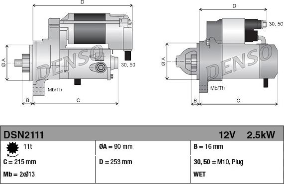 Denso DSN2111 - Starter www.molydon.hr