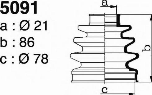 DEPA 5091 - Manžeta, Pogonska osovina www.molydon.hr