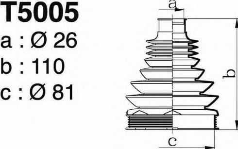 DEPA T5005 - Manžeta, Pogonska osovina www.molydon.hr