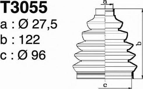 DEPA T3055 - Manžeta, Pogonska osovina www.molydon.hr