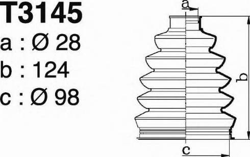 DEPA T3145 - Manžeta, Pogonska osovina www.molydon.hr