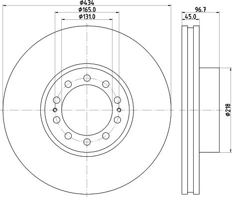 FOMAR Friction FO 0321 PRO - Kočioni disk www.molydon.hr