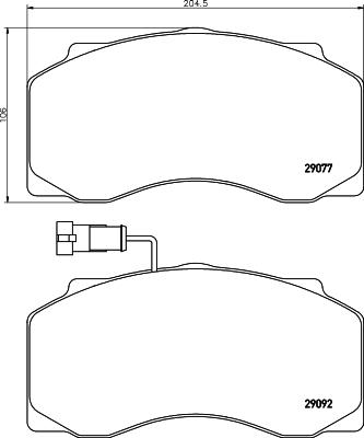 Magneti Marelli 360216200108 - Komplet Pločica, disk-kočnica www.molydon.hr