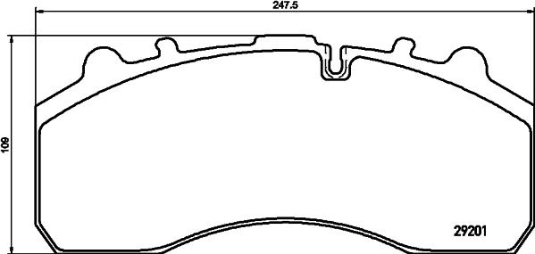 Textar 29059 300  4 4 T4700 - Komplet Pločica, disk-kočnica www.molydon.hr