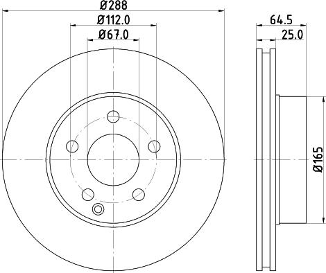 Pagid 8DD355123711 - Kočioni disk www.molydon.hr