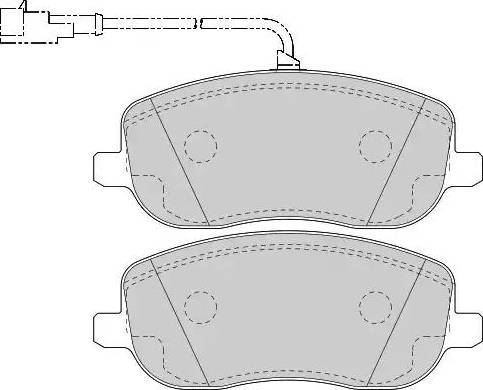 BOSCH 986494068 - Komplet Pločica, disk-kočnica www.molydon.hr