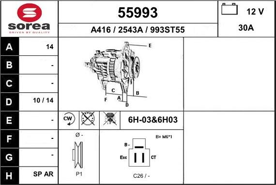 EAI 55993 - Alternator www.molydon.hr