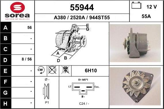 EAI 55944 - Alternator www.molydon.hr