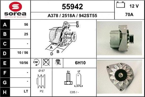 EAI 55942 - Alternator www.molydon.hr