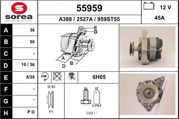 EAI 55959 - Alternator www.molydon.hr