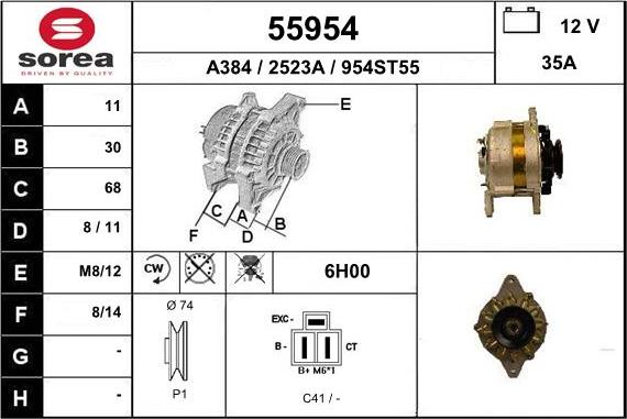 EAI 55954 - Alternator www.molydon.hr