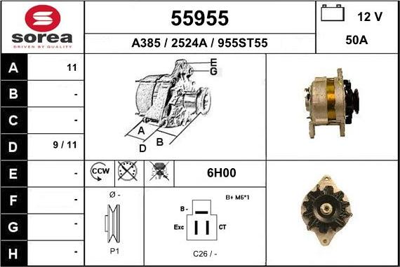 EAI 55955 - Alternator www.molydon.hr