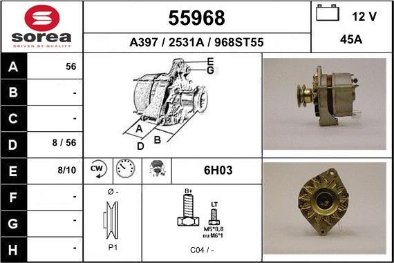 EAI 55968 - Alternator www.molydon.hr