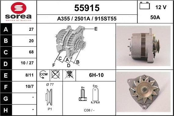 EAI 55915 - Alternator www.molydon.hr