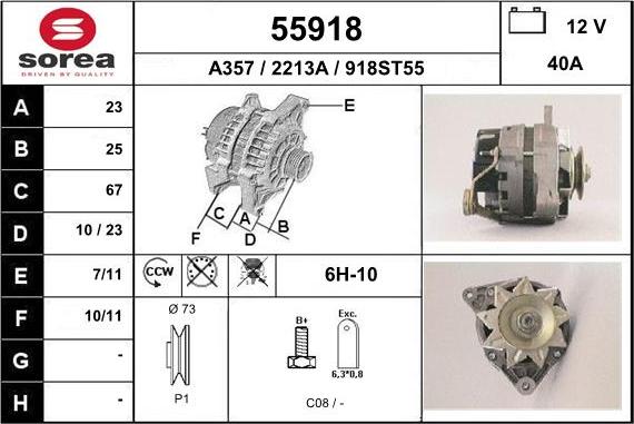 EAI 55918 - Alternator www.molydon.hr