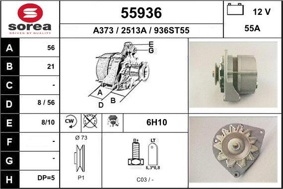 EAI 55936 - Alternator www.molydon.hr