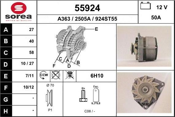 EAI 55924 - Alternator www.molydon.hr