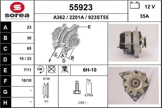 EAI 55923 - Alternator www.molydon.hr