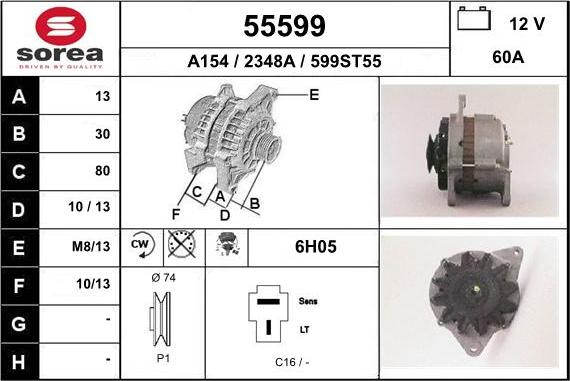 EAI 55599 - Alternator www.molydon.hr