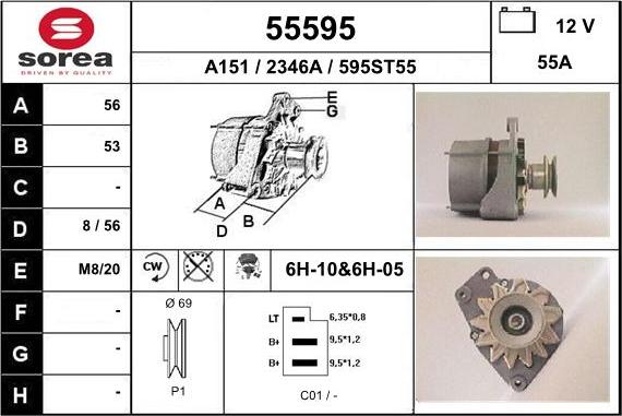 EAI 55595 - Alternator www.molydon.hr