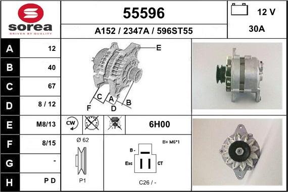 EAI 55596 - Alternator www.molydon.hr