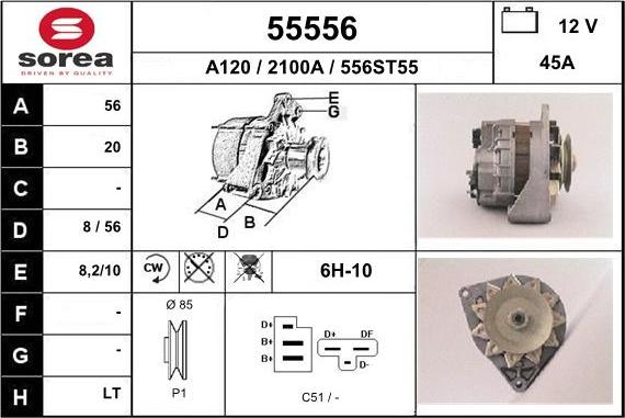 EAI 55556 - Alternator www.molydon.hr