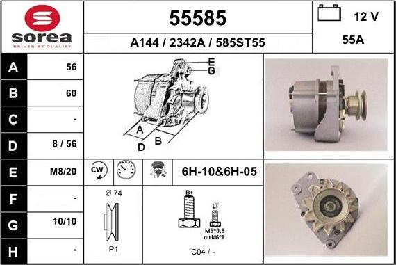 EAI 55585 - Alternator www.molydon.hr