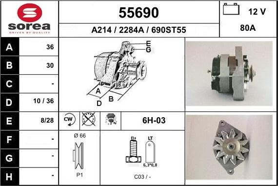 EAI 55690 - Alternator www.molydon.hr