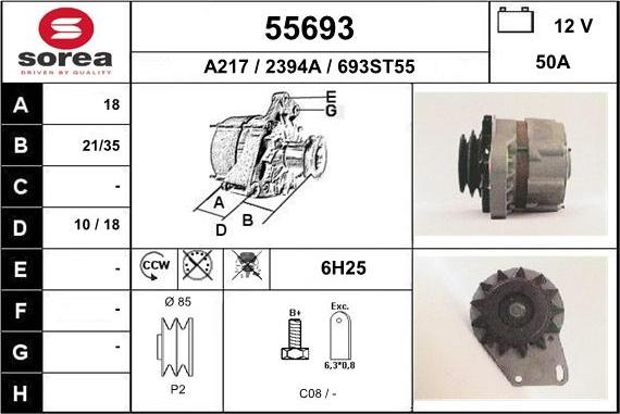 EAI 55693 - Alternator www.molydon.hr