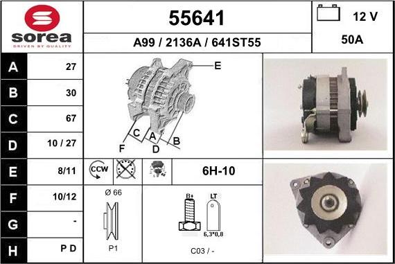 EAI 55641 - Alternator www.molydon.hr