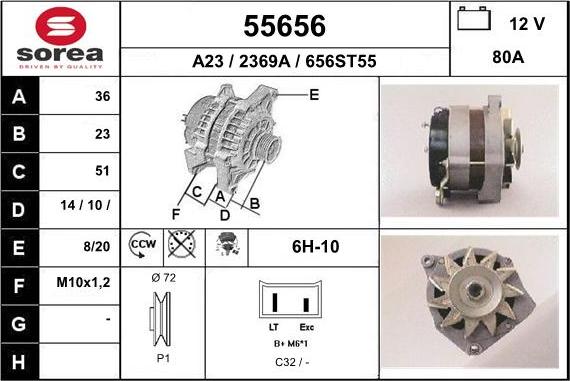 EAI 55656 - Alternator www.molydon.hr