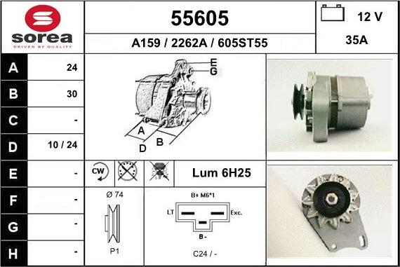 EAI 55605 - Alternator www.molydon.hr