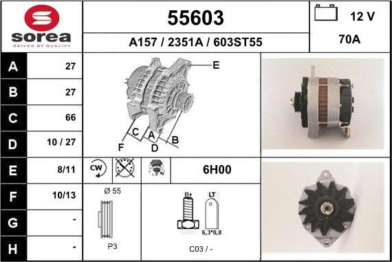 EAI 55603 - Alternator www.molydon.hr