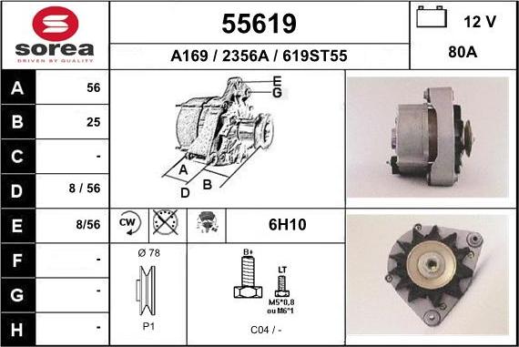 EAI 55619 - Alternator www.molydon.hr