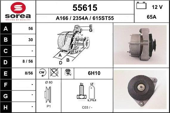 EAI 55615 - Alternator www.molydon.hr