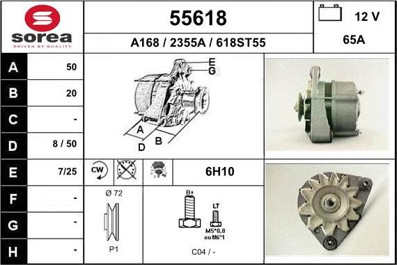 EAI 55618 - Alternator www.molydon.hr