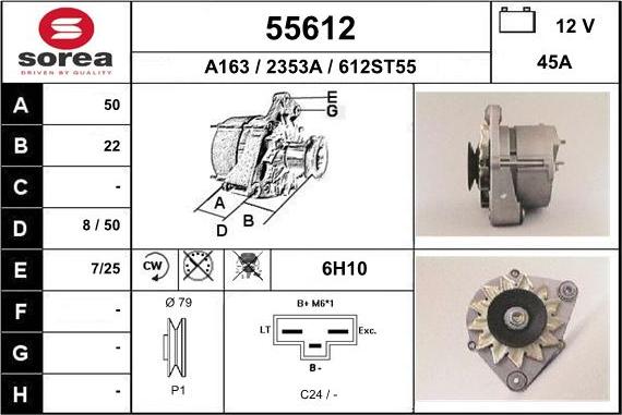 EAI 55612 - Alternator www.molydon.hr