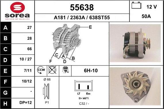 EAI 55638 - Alternator www.molydon.hr