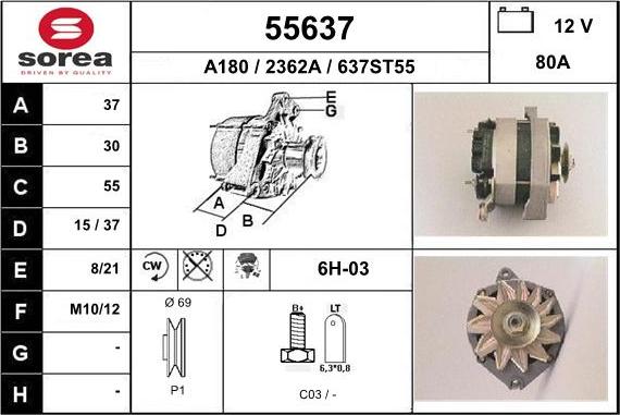 EAI 55637 - Alternator www.molydon.hr