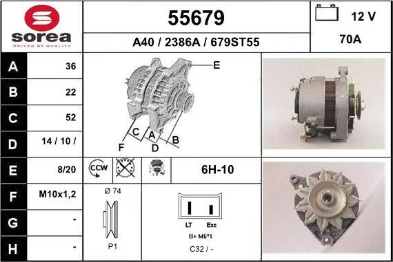 EAI 55679 - Alternator www.molydon.hr